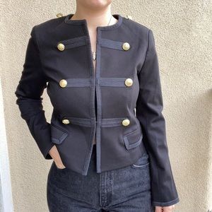 Express black blazer, circus ringmaster style, black, size small